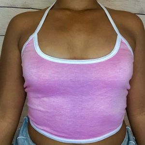 Pink crop top! 🦄